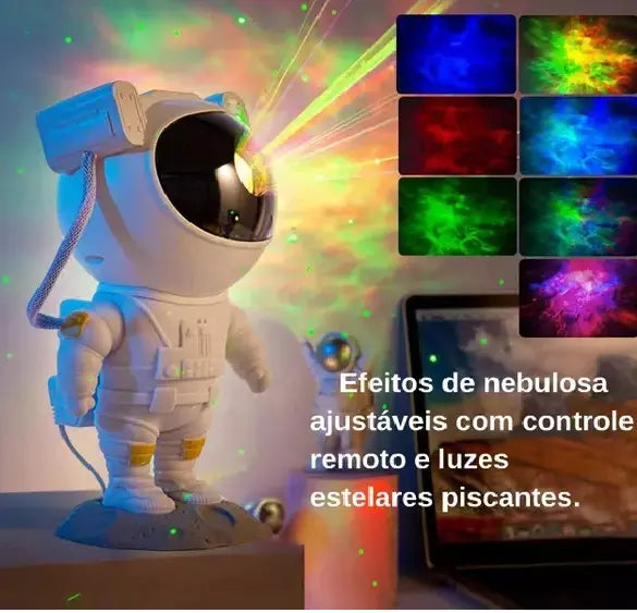 Astronauta Projetor de Estrelas e Galáxias