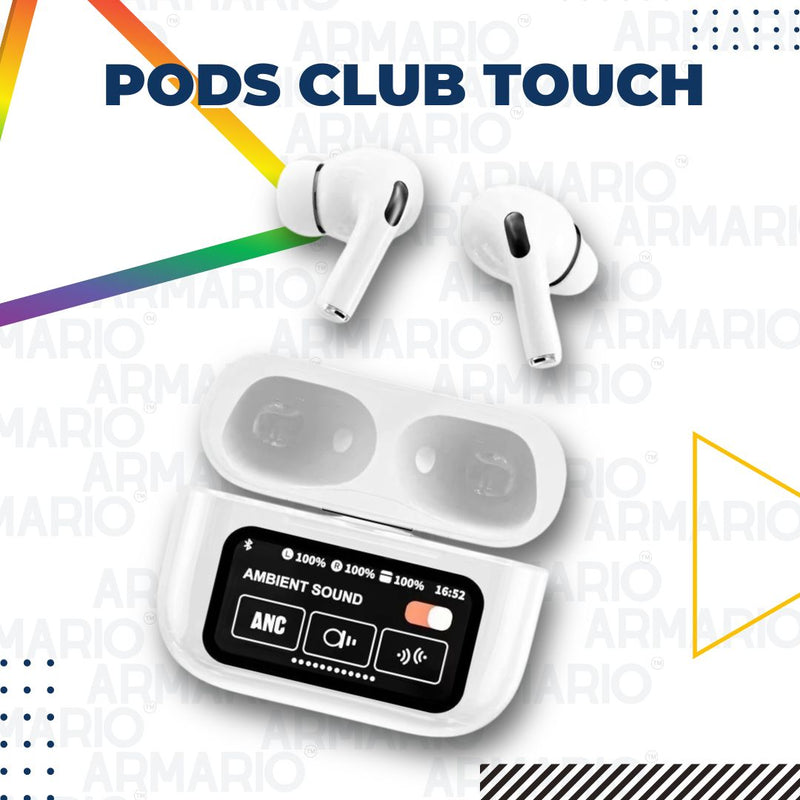 Pods Club Touch - Fone de Ouvido Sem Fio Bluetooth com Tecnologia Avançada