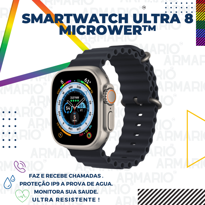 Smartwatch IWO 16 Série 8 Ultra - Monitoramento de Saúde com Design Moderno e Resistente